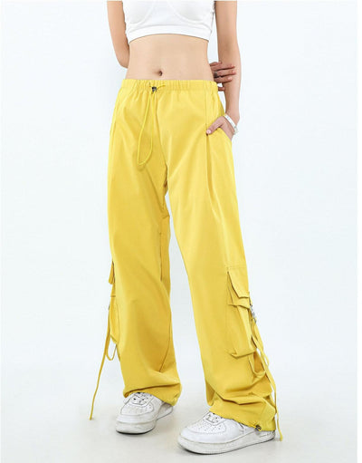 Buckle Strap Pocket Cargo Pants Korean Street Fashion Pants By Mr Nearly Shop Online at OH Vault