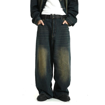 Gradient Washed Wide Cut Jeans Korean Street Fashion Jeans By MEBXX Shop Online at OH Vault