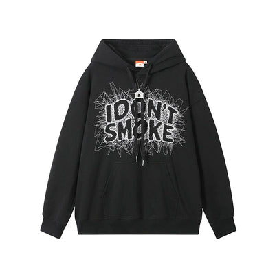Embroidered ScatterLogo Hoodie Korean Street Fashion Hoodie By Donsmoke Shop Online at OH Vault