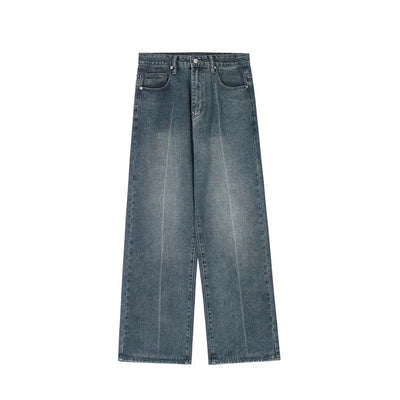 Faded Drapey Jeans Korean Street Fashion Jeans By Mr Nearly Shop Online at OH Vault