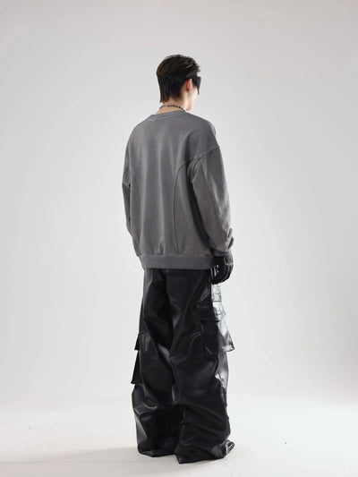 Modern Detail Classic Crewneck Korean Street Fashion Crewneck By Dark Fog Shop Online at OH Vault