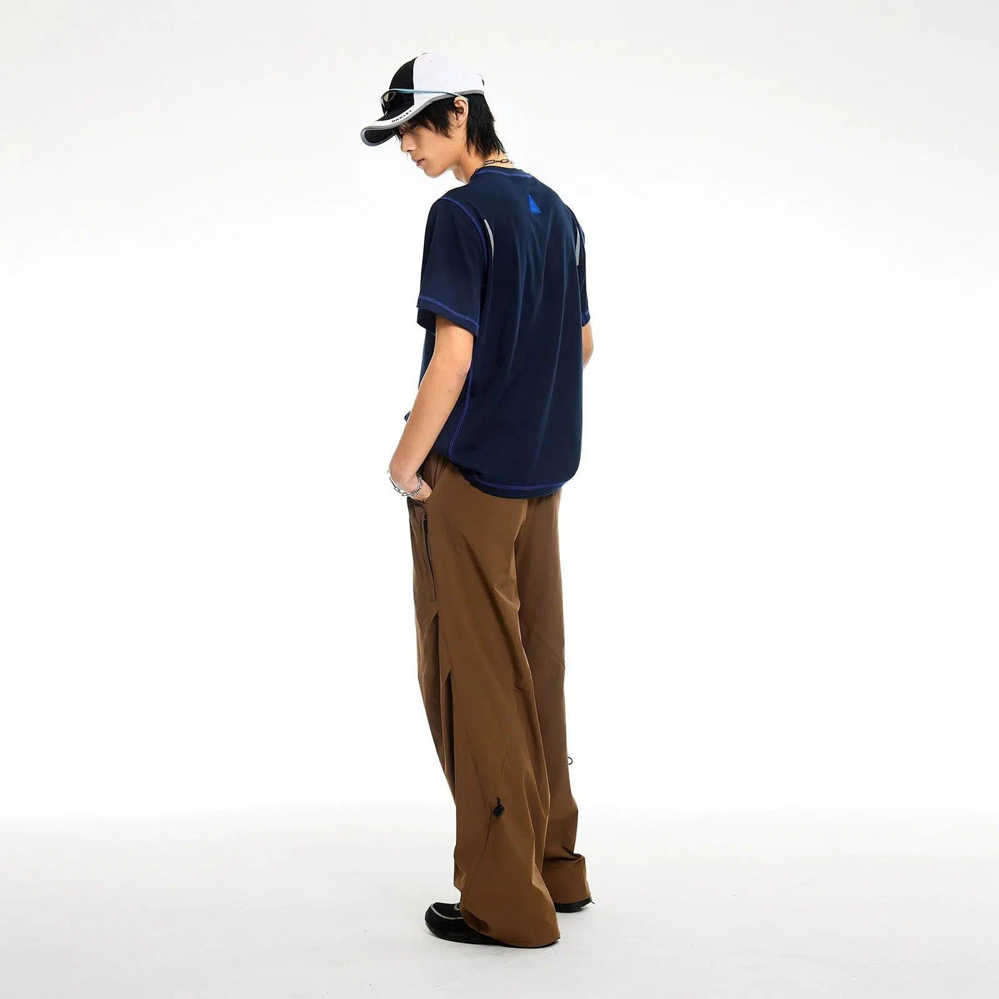 Quick Dry Drapey Track Pants Korean Street Fashion Pants By Roaring Wild Shop Online at OH Vault