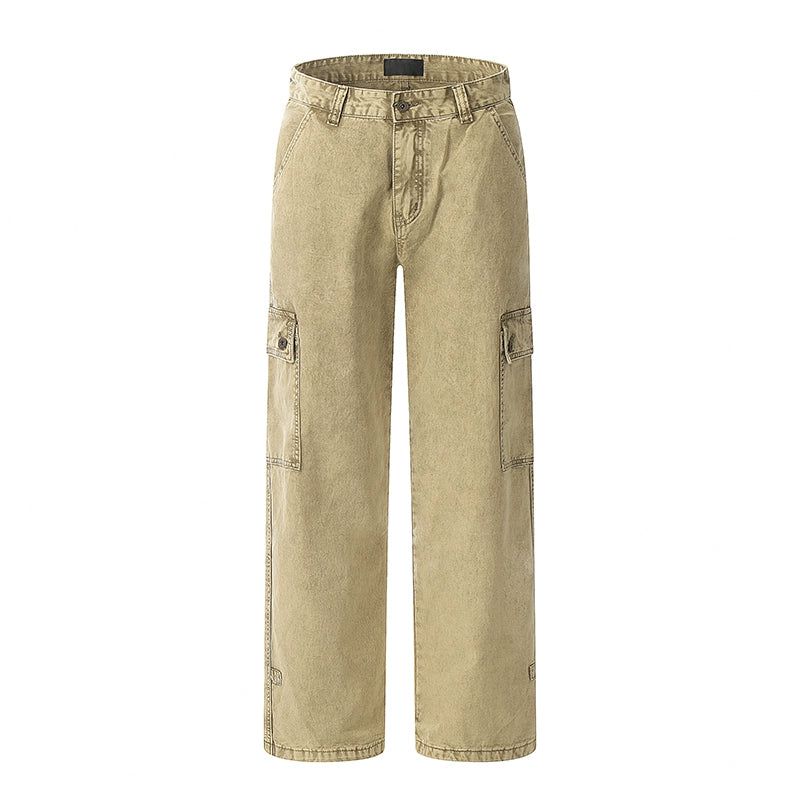 Clean Fit Wash Cargo Pants Korean Street Fashion Pants By A PUEE Shop Online at OH Vault