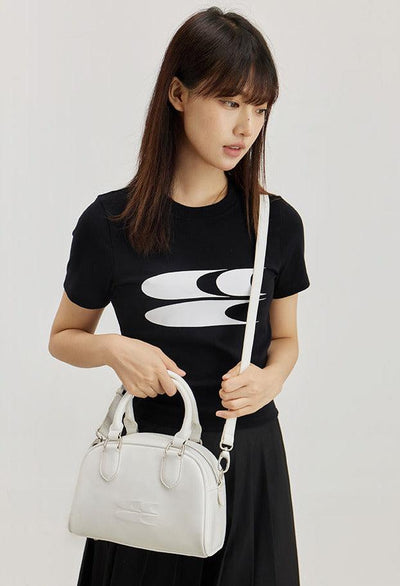 Logo Print Classic Bag Korean Street Fashion Bag By Crying Center Shop Online at OH Vault