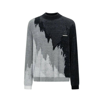 Tri Tone Drip Effect Sweater Korean Street Fashion Sweater By TIWILLTANG Shop Online at OH Vault