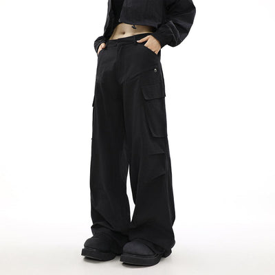 Diagonal Pocket Pleats Loose Pants Korean Street Fashion Pants By Mr Nearly Shop Online at OH Vault