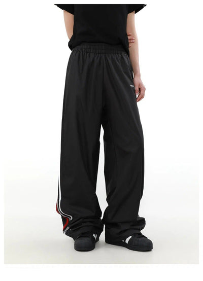 Elastic Side Stripe Track Pants Korean Street Fashion Pants By Mr Nearly Shop Online at OH Vault