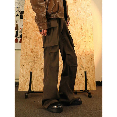 Oversized Pocket Pleats Cargo Pants Korean Street Fashion Pants By Mr Nearly Shop Online at OH Vault