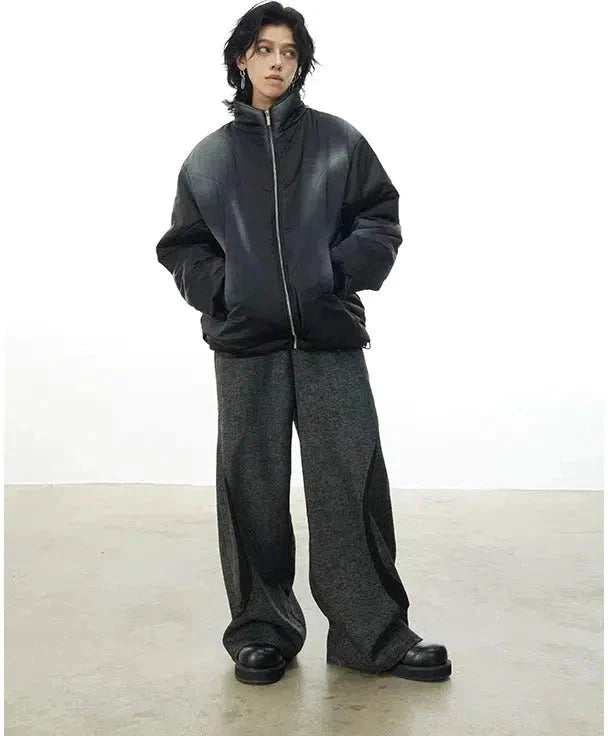 Blade Detail Bootcut Pants Korean Street Fashion Pants By Cro World Shop Online at OH Vault
