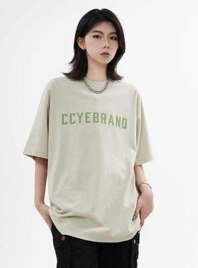 Glitched Text Effect T-Shirt Korean Street Fashion T-Shirt By Made Extreme Shop Online at OH Vault