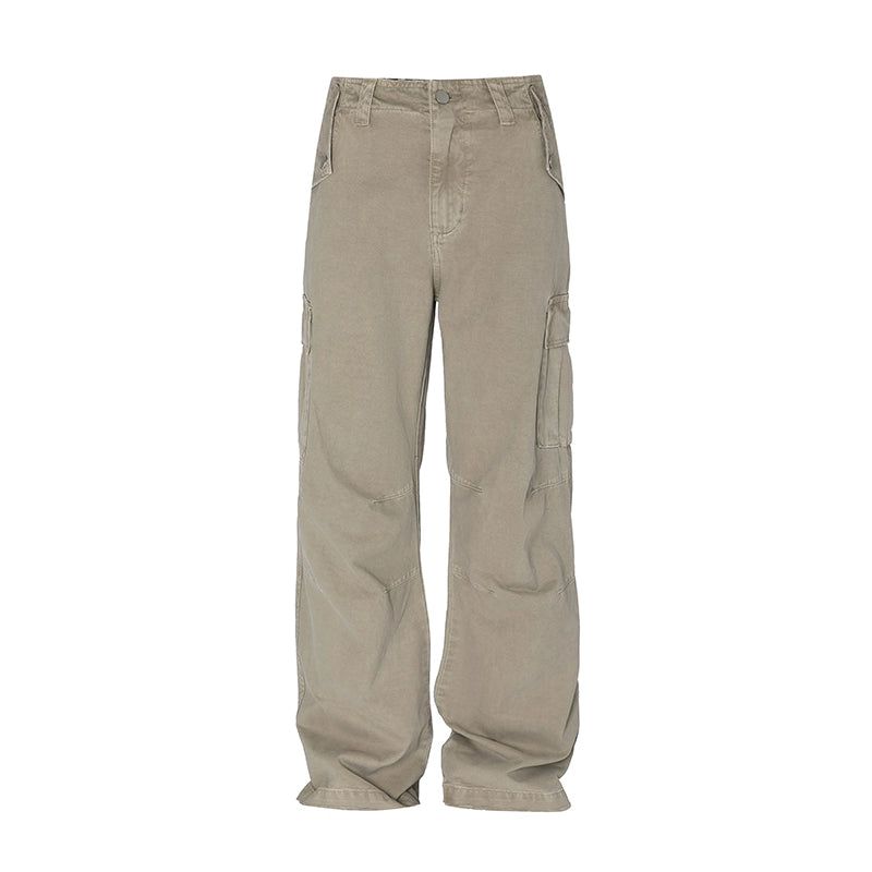Clean Fit Straight Wide Cargo Pants Korean Street Fashion Pants By Mr Nearly Shop Online at OH Vault