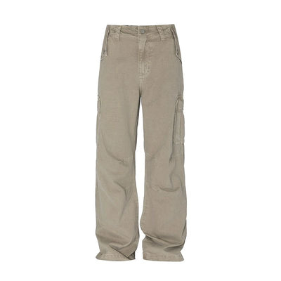 Clean Fit Straight Wide Cargo Pants Korean Street Fashion Pants By Mr Nearly Shop Online at OH Vault