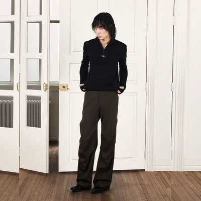 Drapey Solid Color Pants Korean Street Fashion Pants By Opicloth Shop Online at OH Vault