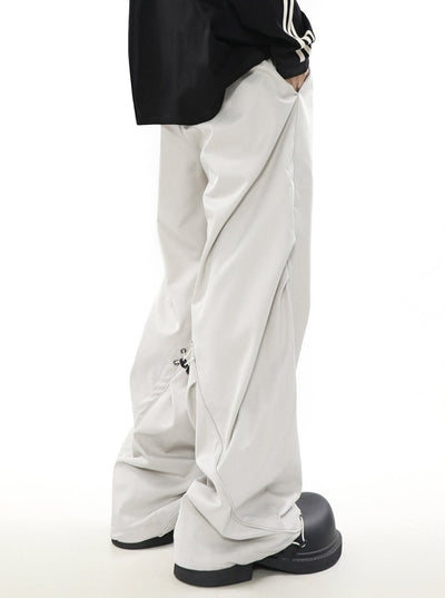 Mr Nearly Drawstring Detailed Loose Casual Pants Korean Street Fashion Pants By Mr Nearly Shop Online at OH Vault