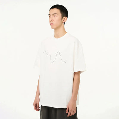 Line Graph Number Points T-Shirt Korean Street Fashion T-Shirt By 7440 37 1 Shop Online at OH Vault