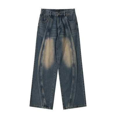 Mr Nearly Acid Washed Irregular Style Jeans Korean Street Fashion Jeans By Mr Nearly Shop Online at OH Vault
