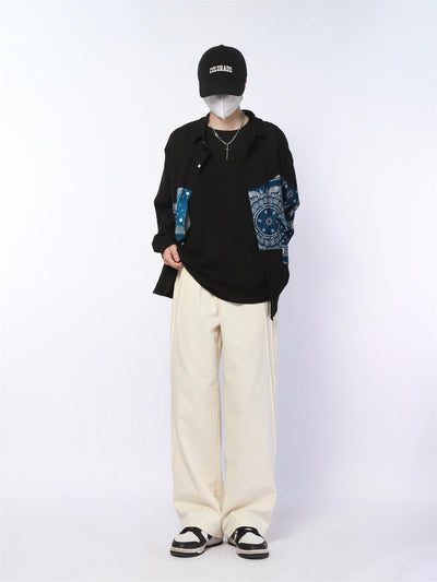 Made Extreme Side Seam Straight Cut Pants Korean Street Fashion Pants By Made Extreme Shop Online at OH Vault