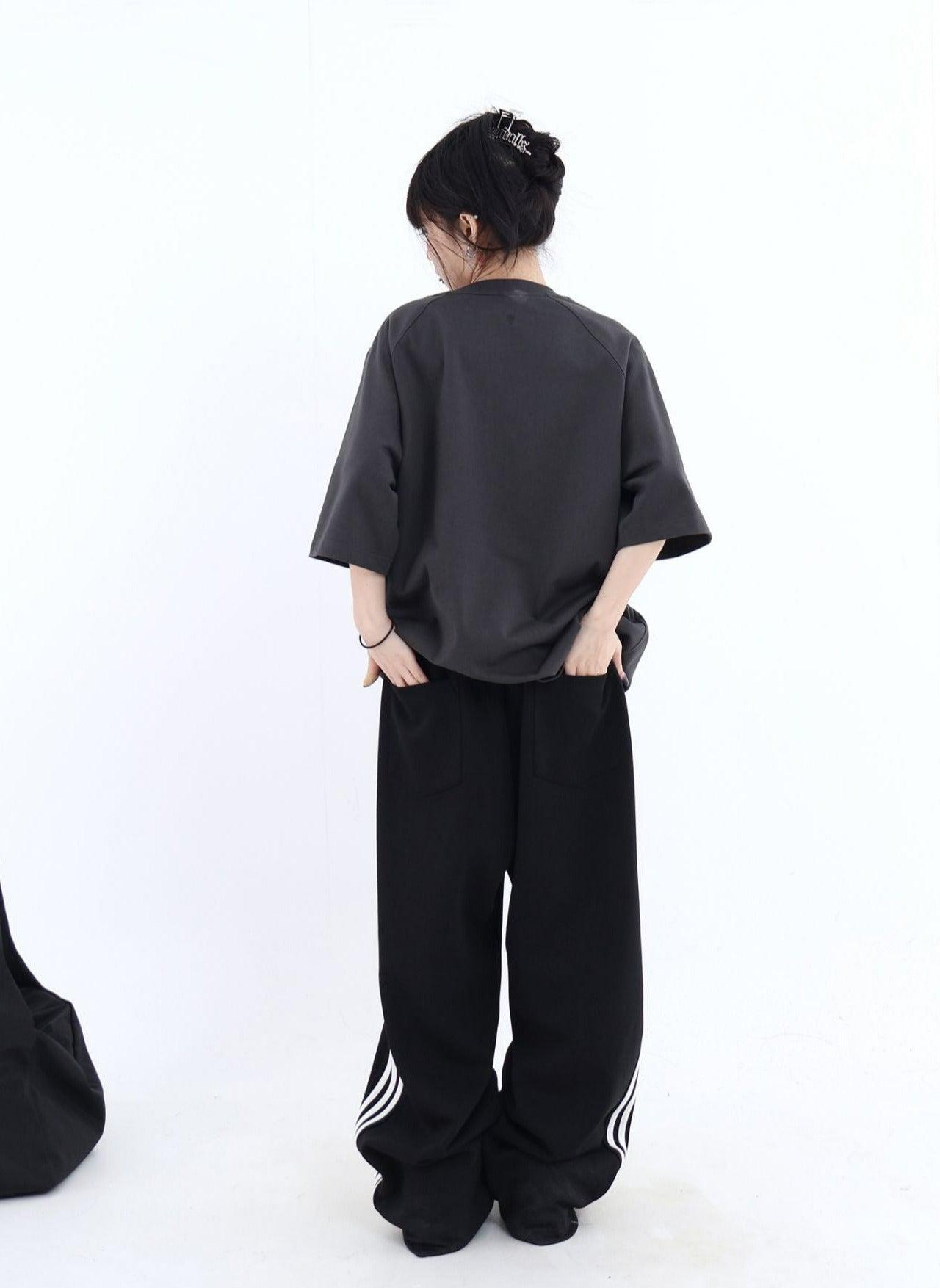Jump Next Contrast Side Striped Sports Pants Korean Street Fashion Pants By Jump Next Shop Online at OH Vault