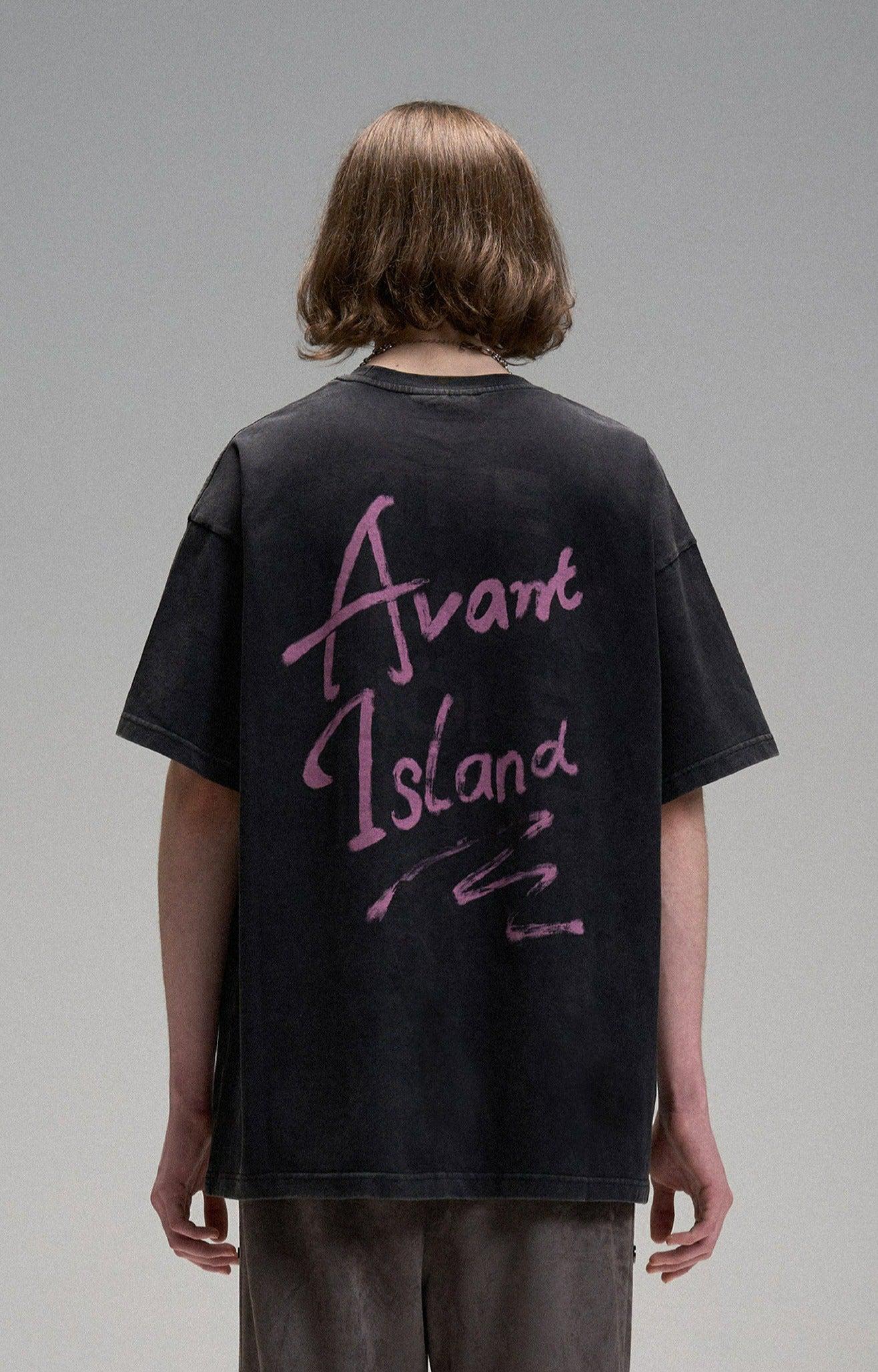 Avant Island Graphic T-Shirt Korean Street Fashion T-Shirt By Lost CTRL Shop Online at OH Vault