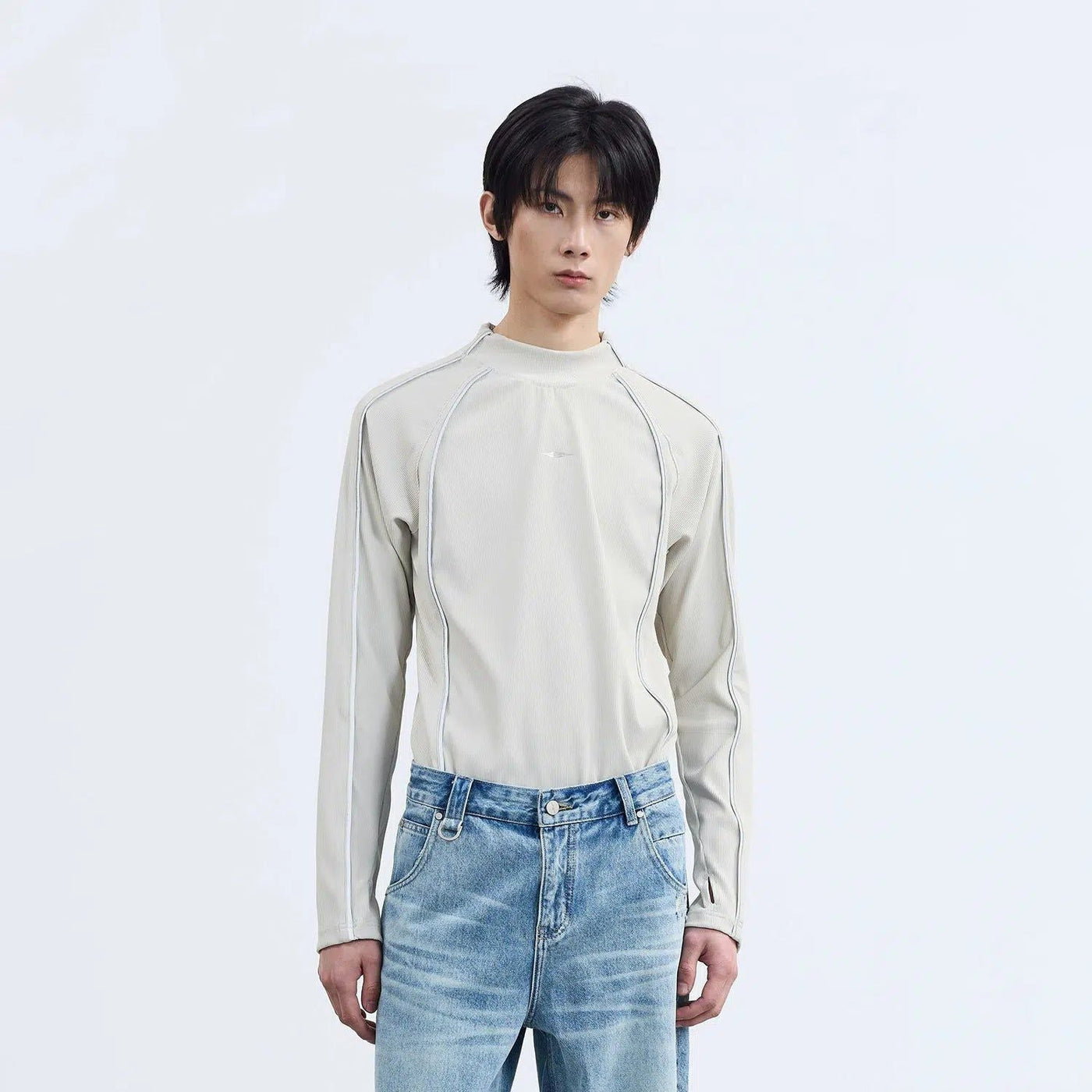 Motosport Slim Long Sleeve T-Shirt Korean Street Fashion T-Shirt By Terra Incognita Shop Online at OH Vault
