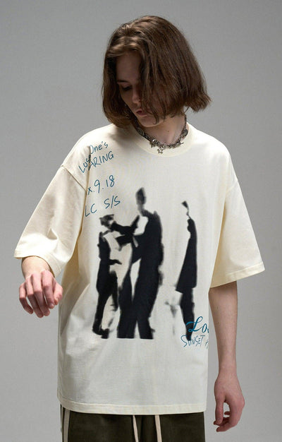 Mohe Ballroom Graphic T-Shirt Korean Street Fashion T-Shirt By Lost CTRL Shop Online at OH Vault