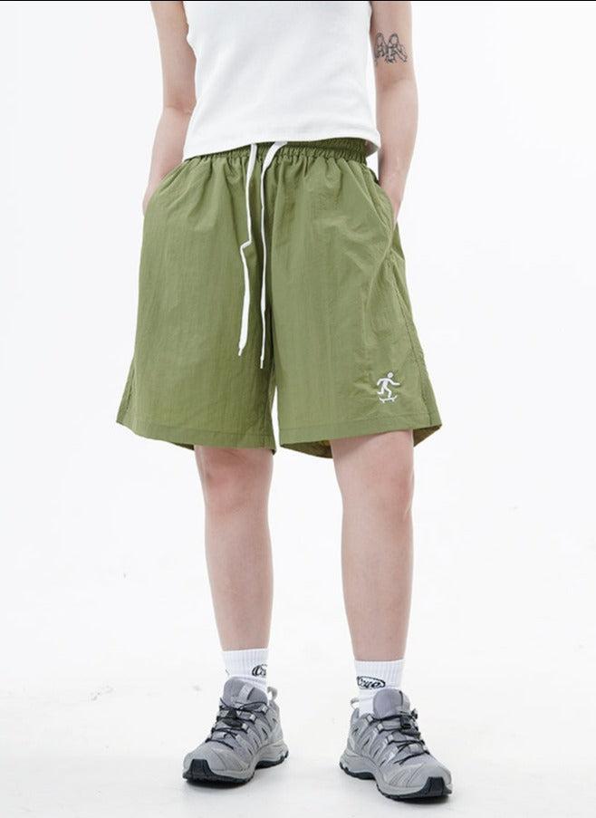 Made Extreme Drawstring Skate Embroidery Sports Shorts Korean Street Fashion Shorts By Made Extreme Shop Online at OH Vault