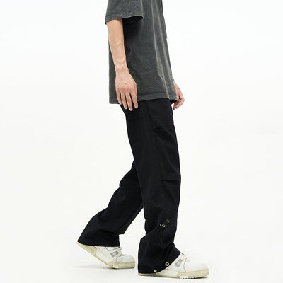 A PUEE Elastic Waist Pleated Casual Pants Korean Street Fashion Pants By A PUEE Shop Online at OH Vault