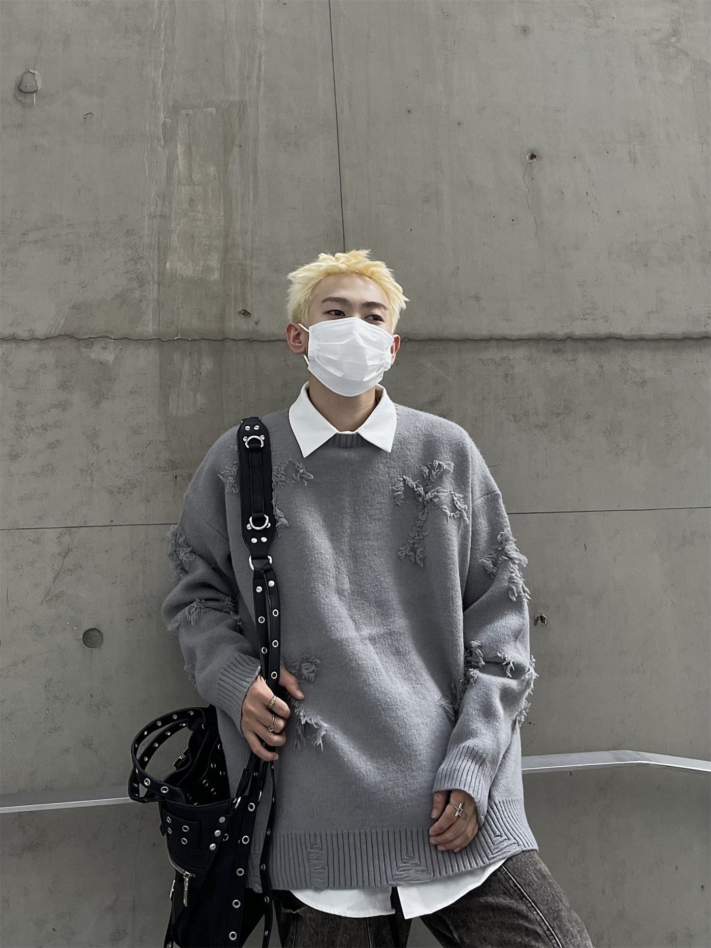 MaxDstr Comfy Tassel Stitches Sweater Korean Street Fashion Sweater By MaxDstr Shop Online at OH Vault