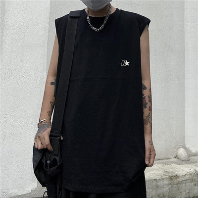 Casual N Star Graphic Tank Top Korean Street Fashion Tank Top By Made Extreme Shop Online at OH Vault
