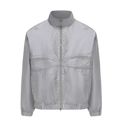 Flower Pattern Lines Jacket Korean Street Fashion Jacket By New Start Shop Online at OH Vault