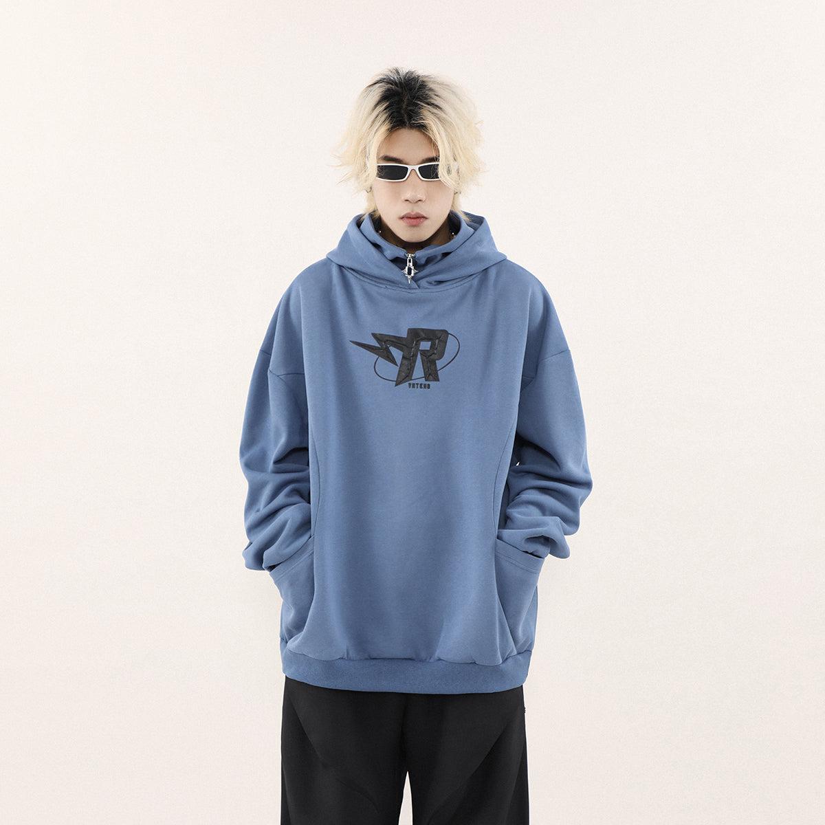 Mr Nearly Logo Text Kangaroo Pocket Hoodie Korean Street Fashion Hoodie By Mr Nearly Shop Online at OH Vault