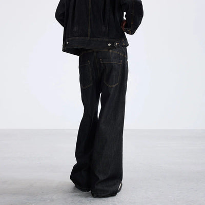 Roomy Fit Bootcut Jeans Korean Street Fashion Jeans By Terra Incognita Shop Online at OH Vault