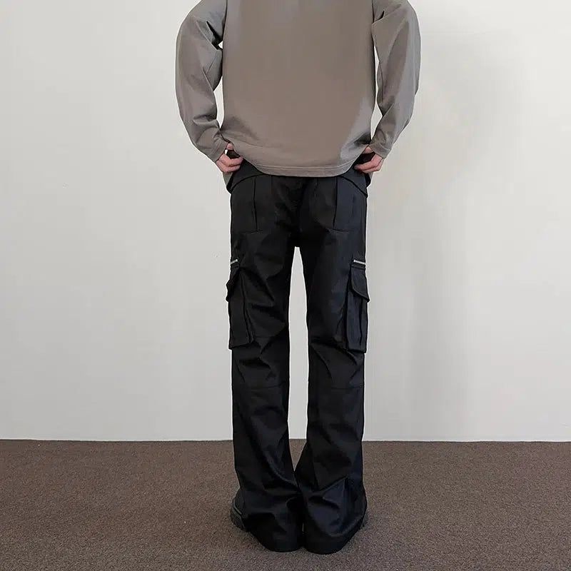 Versatile Detailed Cargo Pants Korean Street Fashion Pants By A PUEE Shop Online at OH Vault