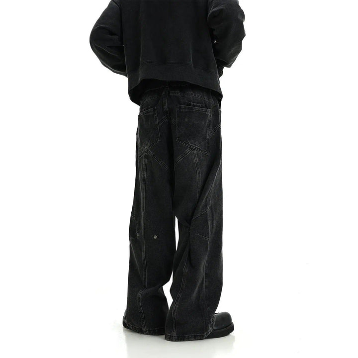 Structured Seams Straight Jeans Structured Seams Straight Jeans