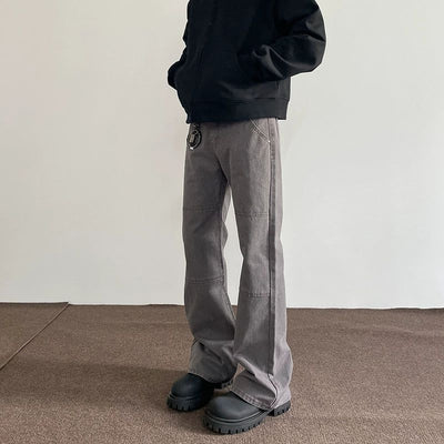 Wash Clean Fit Sraight Leg Pants Korean Street Fashion Pants By A PUEE Shop Online at OH Vault