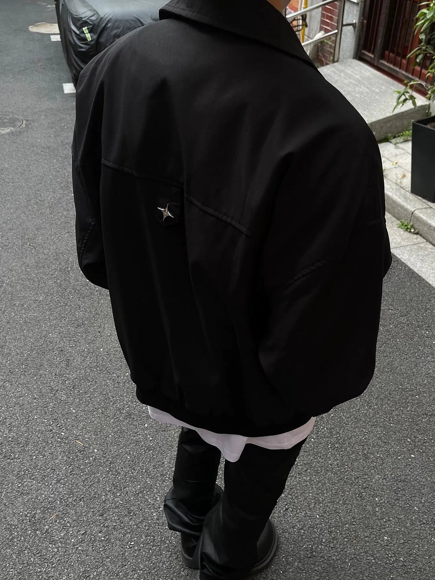 Metallic Sparkle Zipped Jacket Korean Street Fashion Jacket By MaxDstr Shop Online at OH Vault