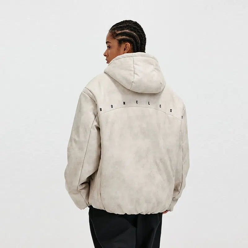 Structured Lined PU Leather Jacket Korean Street Fashion Jacket By Boneless Shop Online at OH Vault