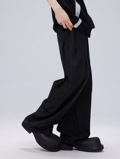 Loose Pleated Trousers Korean Street Fashion Pants By Cro World Shop Online at OH Vault