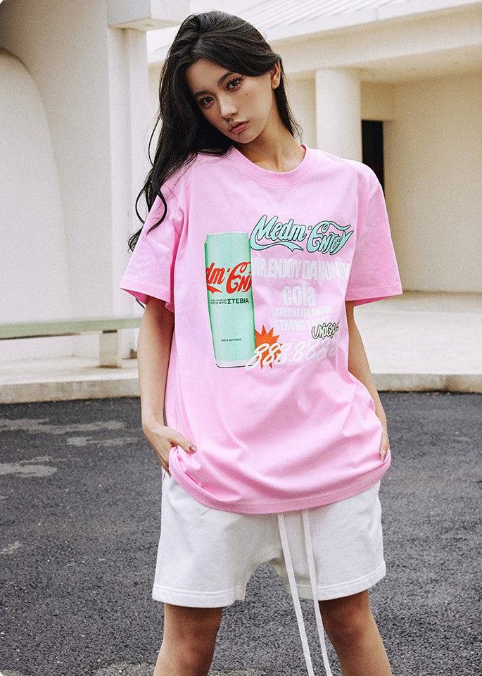 Soda Graphic T-Shirt Korean Street Fashion T-Shirt By Mr Enjoy Da Money Shop Online at OH Vault