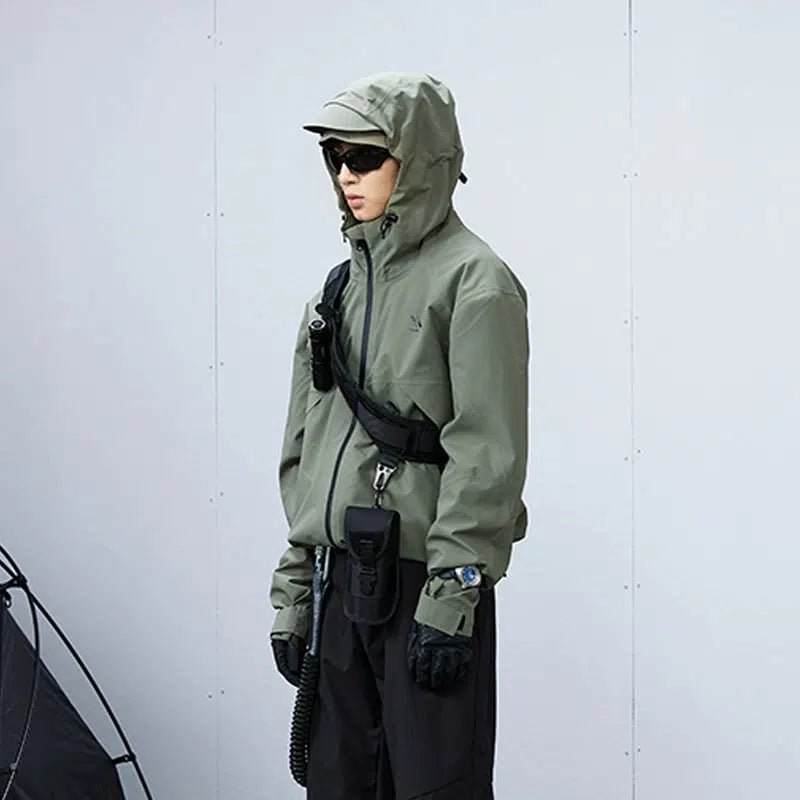 Classic Windbreaker Hooded Jacket Korean Street Fashion Jacket By Roaring Wild Shop Online at OH Vault
