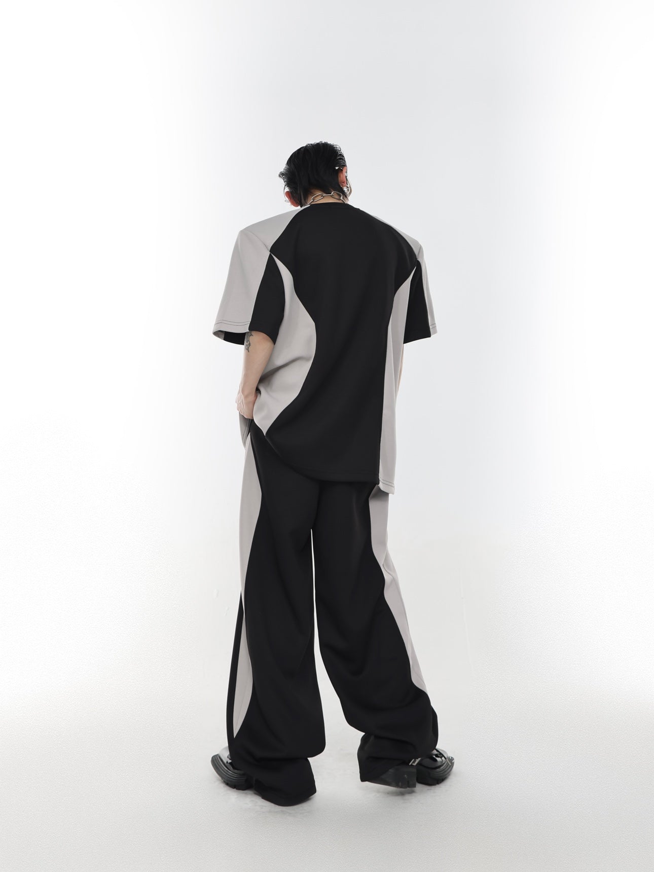 Argue Culture Two Toned T-Shirt & Sports Pants Set Korean Street Fashion Clothing Set By Argue Culture Shop Online at OH Vault