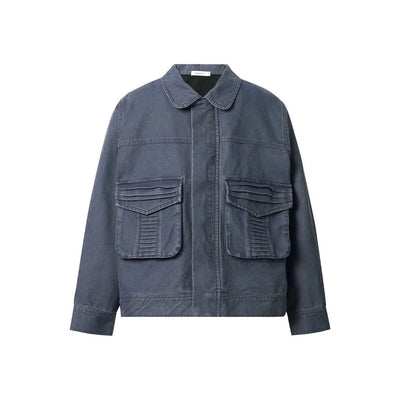 Front Flap Pocket Denim Jacket Korean Street Fashion Jacket By Funky Fun Shop Online at OH Vault