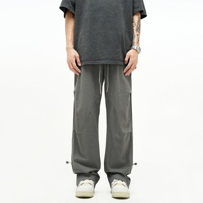 A PUEE Elastic Waist Pleated Casual Pants Korean Street Fashion Pants By A PUEE Shop Online at OH Vault