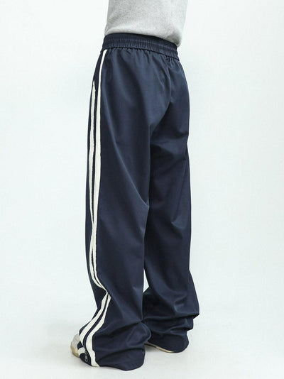 Vintage Striped Athletic Pants Korean Street Fashion Pants By Mr Nearly Shop Online at OH Vault