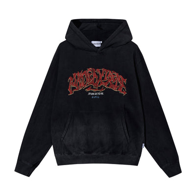 Washed Fade Out Text Hoodie Korean Street Fashion Hoodie By Made Extreme Shop Online at OH Vault