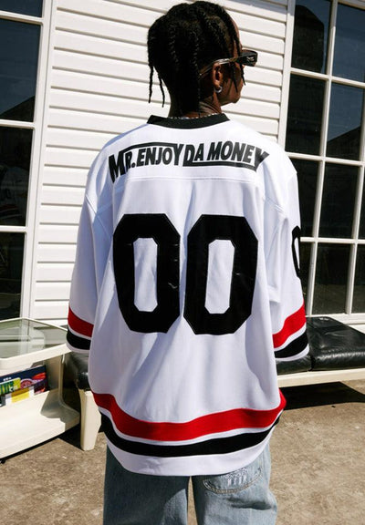 Ice Hockey Uniform T-Shirt Korean Street Fashion T-Shirt By Mr Enjoy Da Money Shop Online at OH Vault