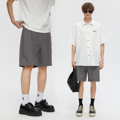 Casual Suit Shorts Korean Street Fashion Shorts By Kreate Shop Online at OH Vault