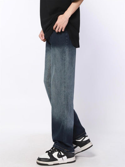 Made Extreme Gradient Washed Straight Leg Jeans Korean Street Fashion Jeans By Made Extreme Shop Online at OH Vault