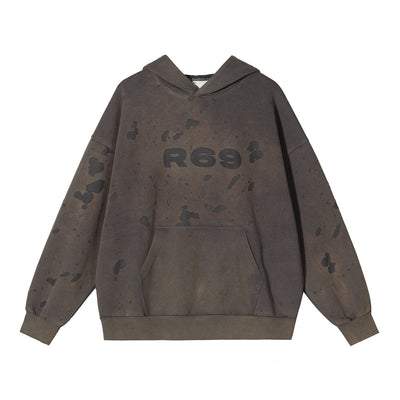 Washed Distressed Hoodie Korean Street Fashion Hoodie By R69 Shop Online at OH Vault