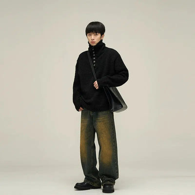 Subtle Distress Vintage Fade Jeans Korean Street Fashion Jeans By 77Flight Shop Online at OH Vault